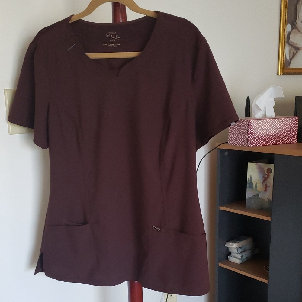 NFINITY Women's Dark Maroon Women's Nursing Scrub